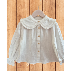 BLACK FRIDAY 2025 Blusa Niña Muselina Blanca Dadati